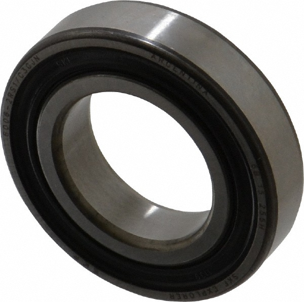 Deep Groove Ball Bearing: 55 mm OD, Double Seal - Bearing Number 6006