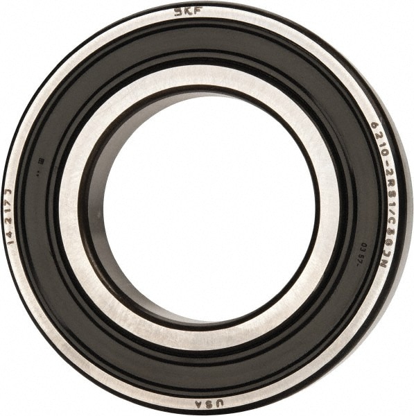 SKF 6210 2RSJEM Deep Groove Ball Bearing: 90 mm OD, Double Seal Image