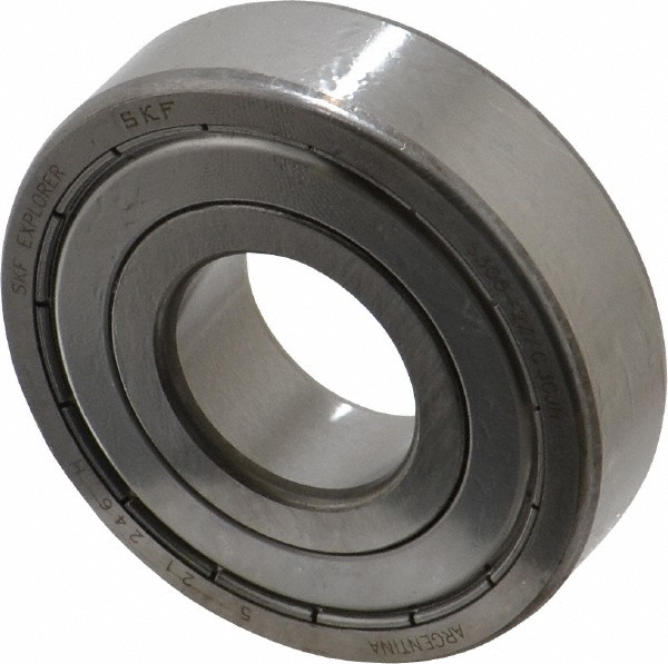 Deep Groove Ball Bearing: 62 mm OD, Double Shield - Bearing Number 6305