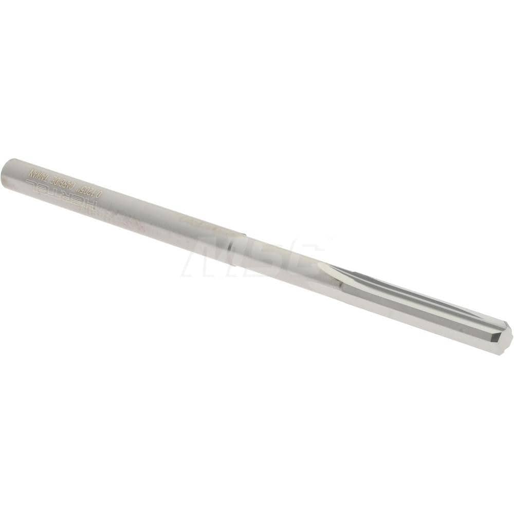 Hertel 45674710 Chucking Reamer: 0.1205" Dia, 2-1/4" OAL, 5/8" Flute Length, Straight Shank, Solid Carbide Image