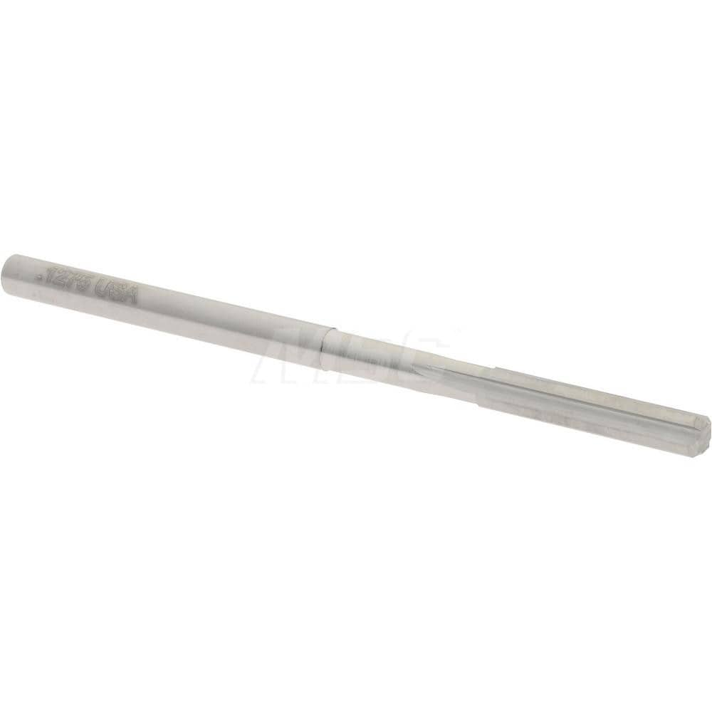 Hertel 45674769 Chucking Reamer: 0.1275" Dia, 2-1/4" OAL, 5/8" Flute Length, Straight Shank, Solid Carbide Image