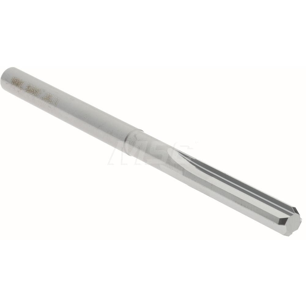 Hertel 45674850 Chucking Reamer: 0.1565" Dia, 2-1/2" OAL, 3/4" Flute Length, Straight Shank, Solid Carbide Image