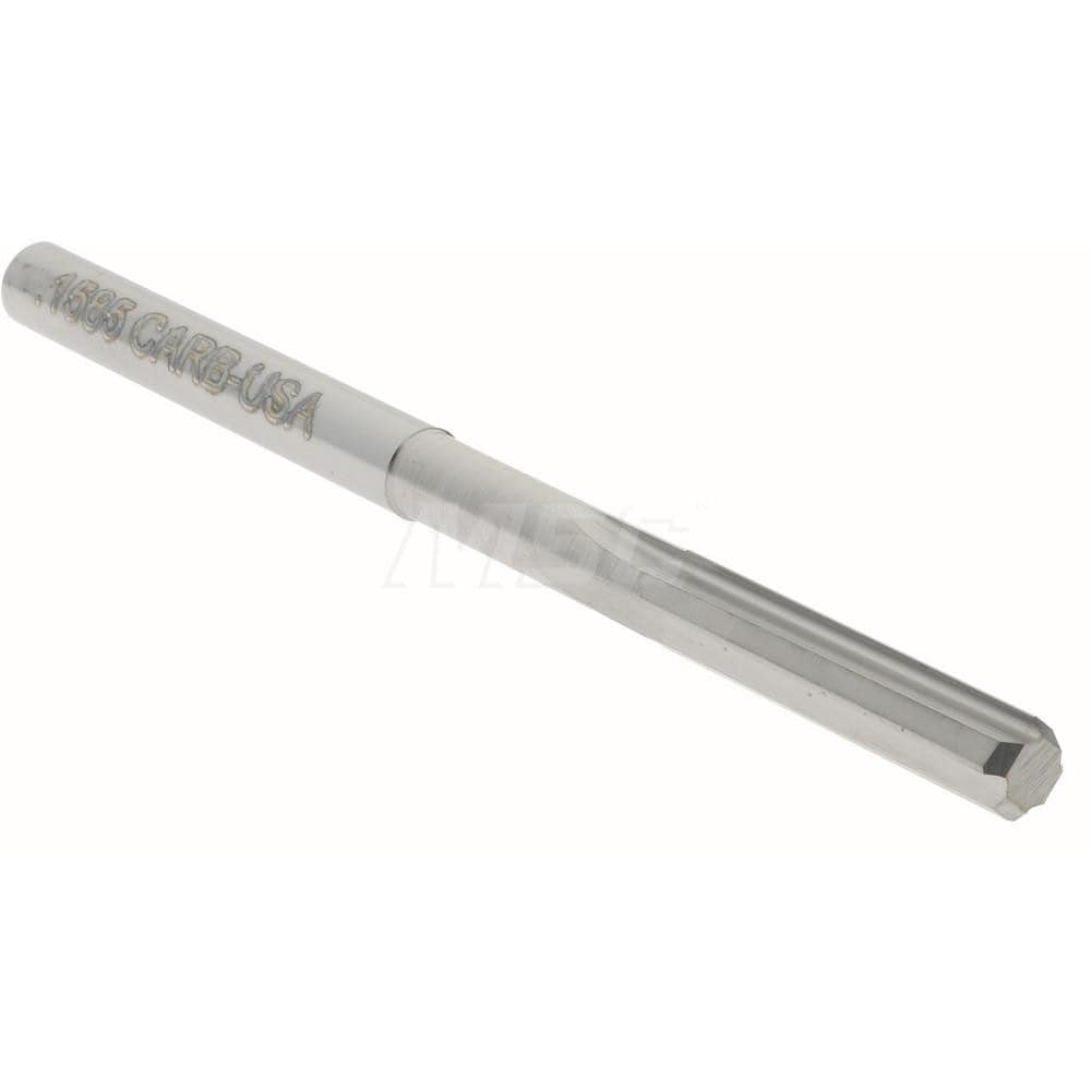 Hertel 45674868 Chucking Reamer: 0.1585" Dia, 2-1/2" OAL, 3/4" Flute Length, Straight Shank, Solid Carbide Image