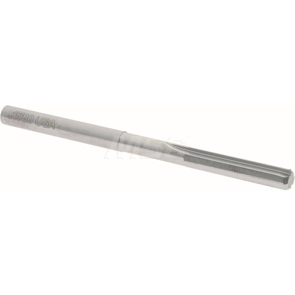 Hertel 45674991 Chucking Reamer: 0.178" Dia, 2-3/4" OAL, 7/8" Flute Length, Straight Shank, Solid Carbide Image