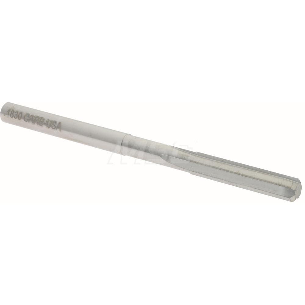 Hertel 45675014 Chucking Reamer: 0.183" Dia, 2-3/4" OAL, 7/8" Flute Length, Straight Shank, Solid Carbide Image