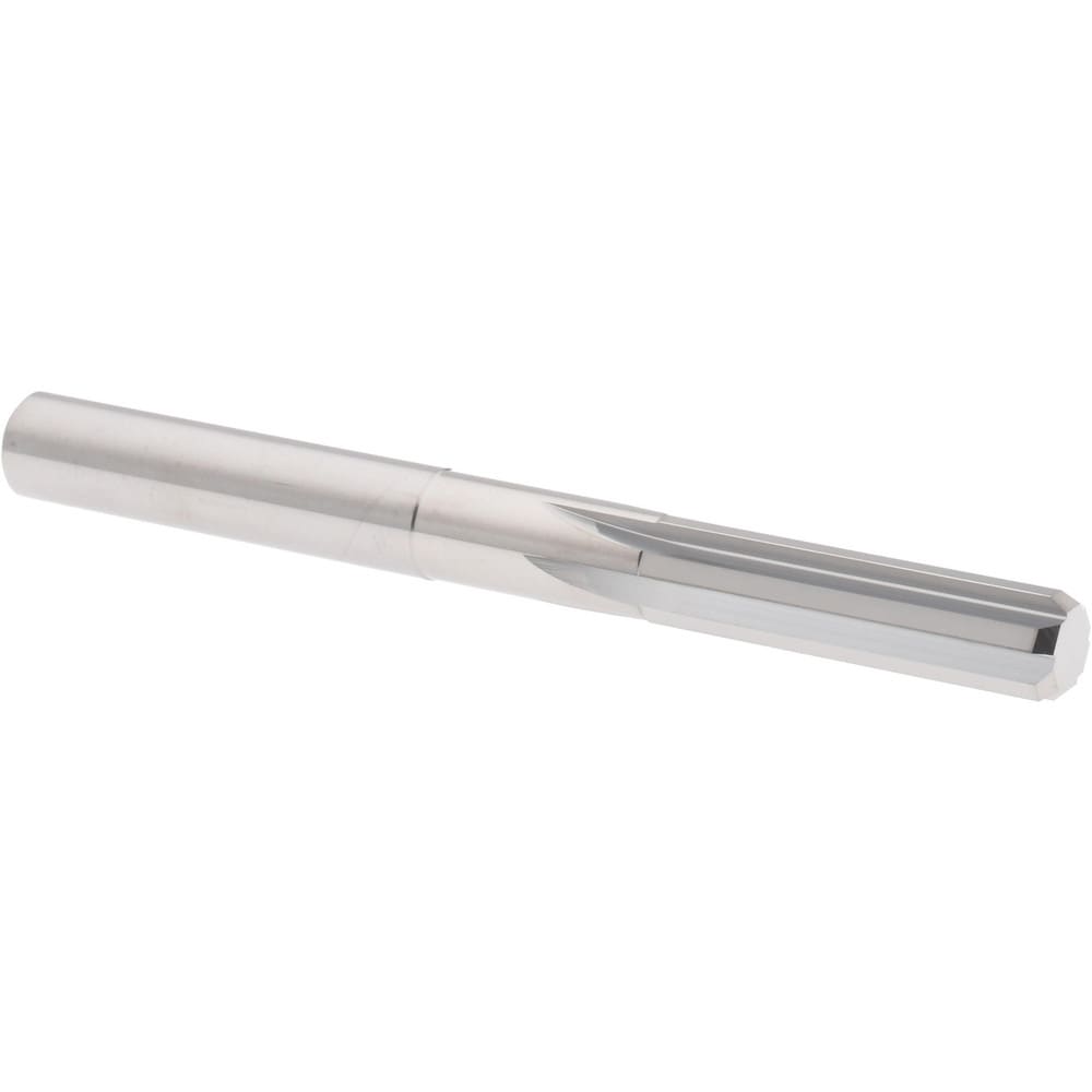 Hertel 500-0003340 Chucking Reamer: 0.334" Dia, 3-1/2" OAL, 1-1/4" Flute Length, Straight Shank, Solid Carbide Image