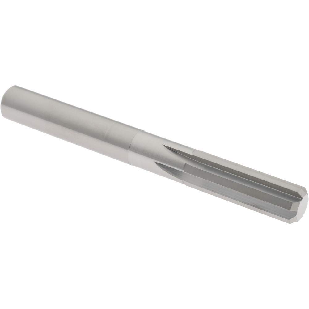 Hertel 45676822 Chucking Reamer: 0.442" Dia, 4" OAL, 1-3/8" Flute Length, Straight Shank, Solid Carbide Image