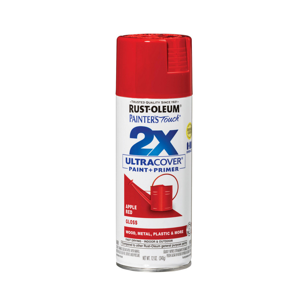 Rust-Oleum - Painter's Touch 2X Ultra Cover Spray Paint, Apple Red