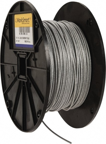 Value Collection WS-MH-WIRE-124 3/32" x 1/16" Diam, Aircraft Cable Image