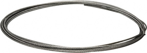 Value Collection WS-MH-WIRE-037 1/4" Diam, Galvanized Steel Wire Rope Image