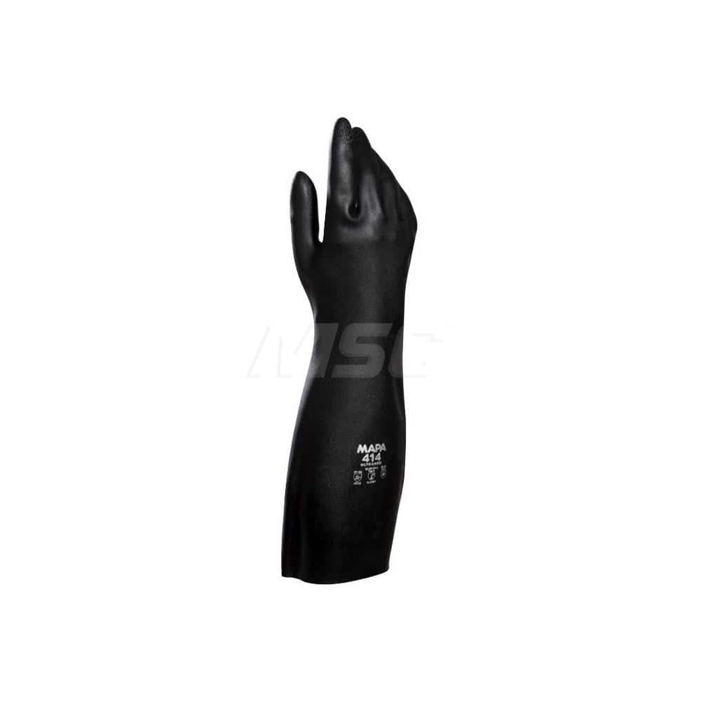 MAPA Professional 414700 Chemical Resistant Gloves: 30 mil Thick, Neoprene, Type A Chemical-Resistant 
