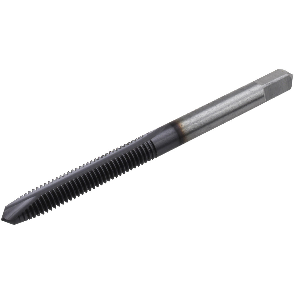 Cleveland Spiral Point Tap: M5x0.8 Metric, 2 Flutes, Plug Chamfer, 6H Class of Fit, HSS, TiCN Coated - 60.45 mm OAL, Right Hand, D4, Series 1011-TC