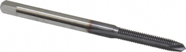 Cleveland C55415 Spiral Point Tap: M3 x 0.5, UNF, 2 Flutes, Plug, 2B, High Speed Steel, TiCN Finish Image