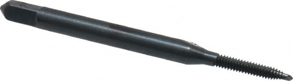 Cleveland C57602 Spiral Point Tap: #2-56, 2 Flutes, Plug, 2B, High Speed Steel, Oxide Finish Image