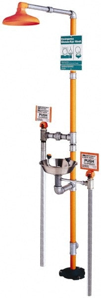 PRO-SAFE PSGFR1902 1-1/4" Inlet, 20 GPM shower Flow, Drench shower, Eye & Face Wash Station Image