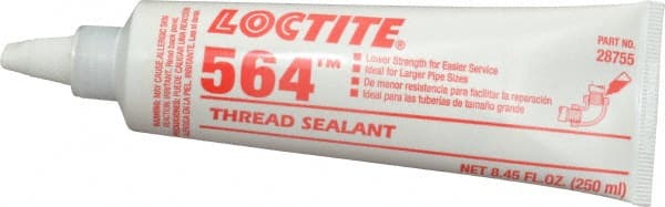 LOCTITE 233500 Threadlocker: Off-White, Paste, 250 mL, Tube 