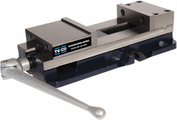Machine Vise: 8" Jaw Width, 11" Jaw Opening, Horizontal, Stationary Base