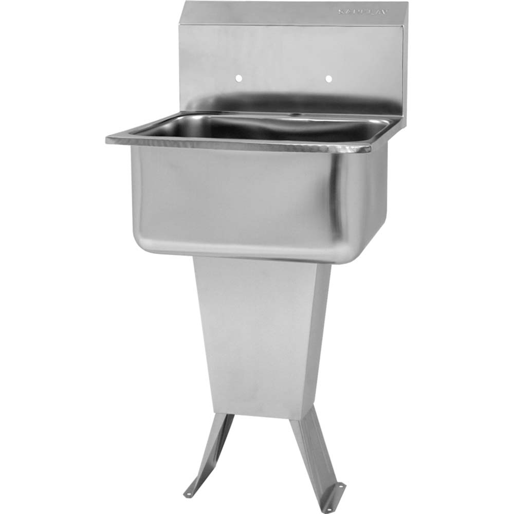 SANILAV Wash Sink Floor Mount, 304 Stainless Steel MSC Industrial