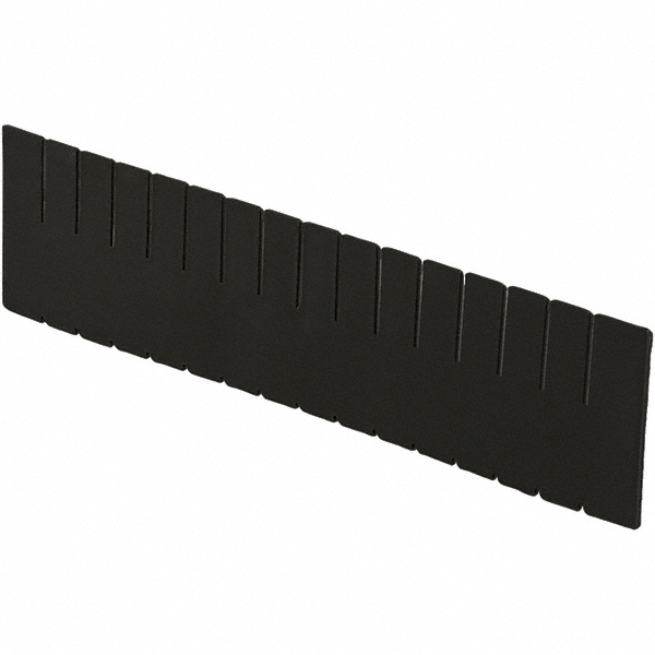 Bin Divider: Use with DC3120 Long Side Measures 11.3" Tall, Black - 20.25" High