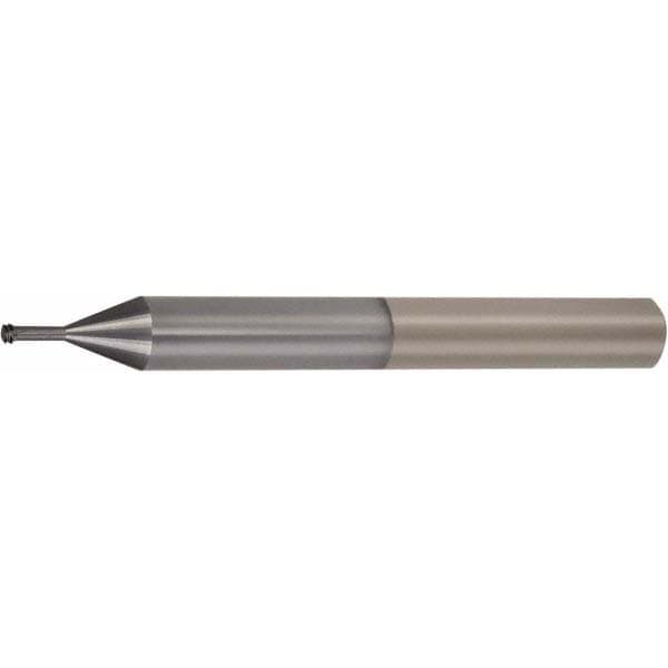 Helical Flute Thread Mill: #6-32, Internal, 4 Flute, 1/4" Shank Dia, Solid Carbide