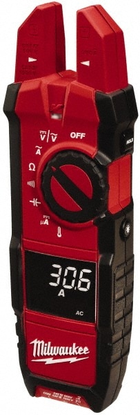 Clamp Meter: CAT III & CAT IV, 0.63" Jaw, Fork Jaw