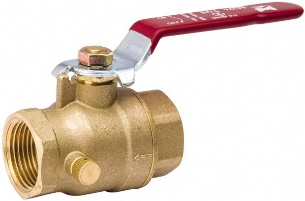 Value Collection 107-754NL Side Drain Manual Ball Valve: 3/4" Pipe, Full Port Image