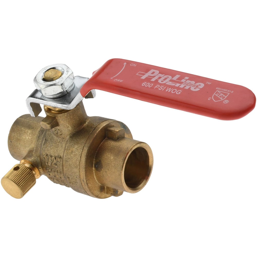 Value Collection - Side Drain Manual Ball Valve: 1/2