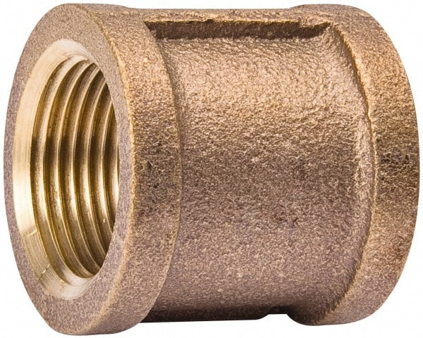 Brass Pipe Fittings - Lead Free 1-1/4 x 1/2 Reducing Couplings, NPT 125  PSI