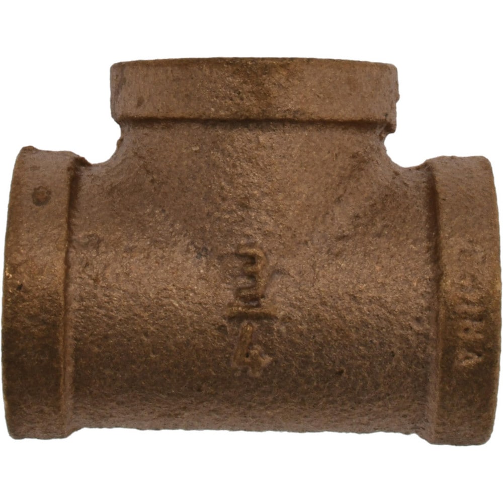 Brass Pipe Tee: 3/4" Fitting, MPT, Class 125