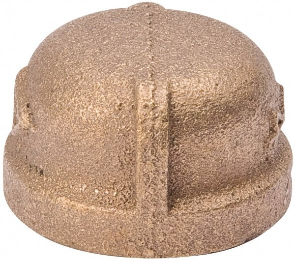 Brass Pipe End Cap: 1" Fitting, MPT, Class 125