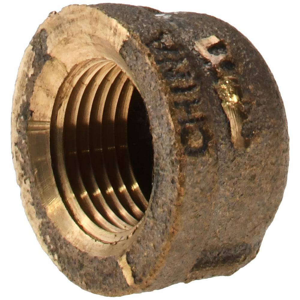 Brass Pipe End Cap: 3/8" Fitting, MPT, Class 125