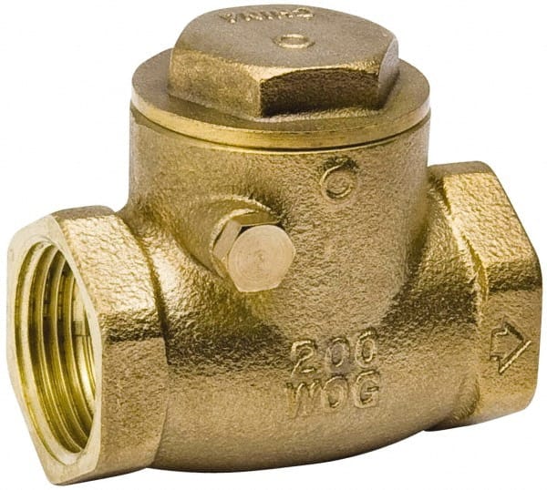 Value Collection - 1/2" Brass Check Valve - 45884400 - MSC Industrial