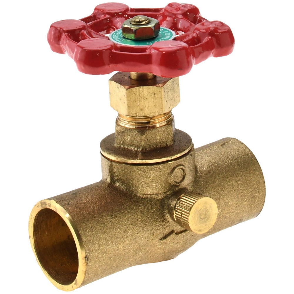 3/4" Pipe, 125 psi WOG Rating, Brass Stop & Waste Valve