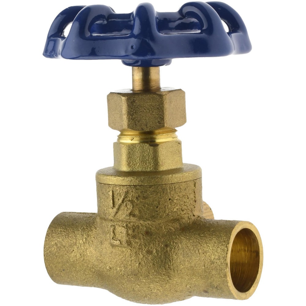 1/2" Pipe, 125 psi WOG Rating, Brass Stop & Waste Valve