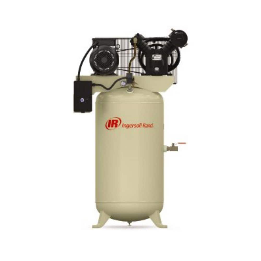 Ingersoll-Rand 45465440 Stationary Electric Air Compressor: 7.5 hp, 80 gal 