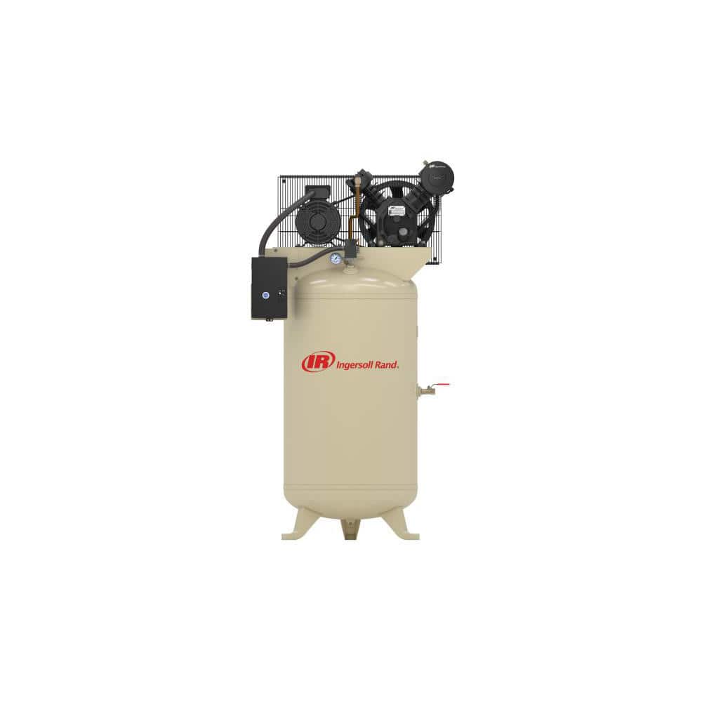Ingersoll-Rand 45465010 Stationary Electric Air Compressor: 5 hp, 80 gal 
