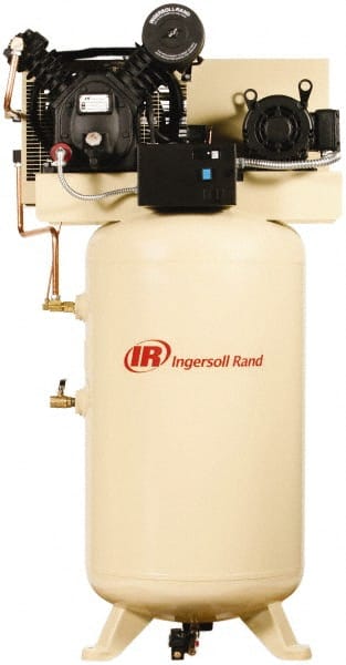 Ingersoll-Rand 45465564 Stationary Electric Air Compressor: 7.5 hp, 80 gal 