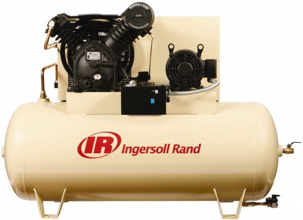 Ingersoll-Rand 45465838 Stationary Electric Air Compressor: 10 hp, 120 gal 