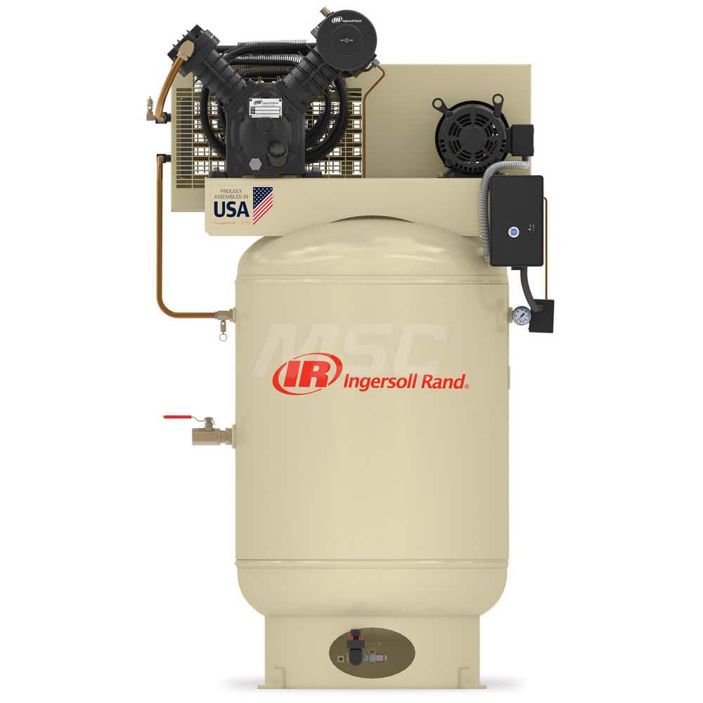 Ingersoll-Rand 45465879 Stationary Electric Air Compressor: 10 hp, 120 gal 