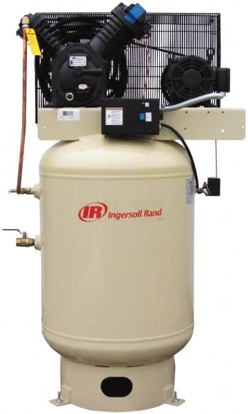 Ingersoll-Rand 45465788 Stationary Electric Air Compressor: 10 hp, 120 gal 