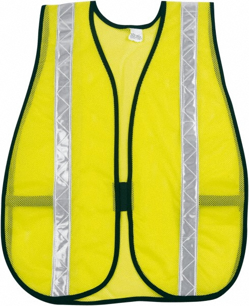 High Visibility Vest: Universal - Lime, Hook & Loop Closure, No Pocket