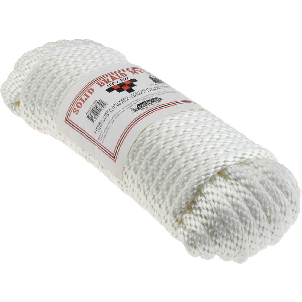 Value Collection - 100' Max Length Nylon Solid Braid Rope