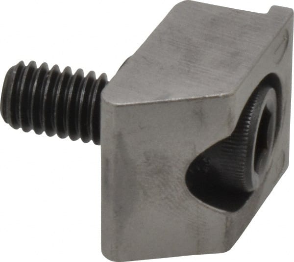 3/8-16 Screw Thread, 1" Wide x 1/4" High, Serrated Steel Machinable Style Screw Mount Toe Clamp