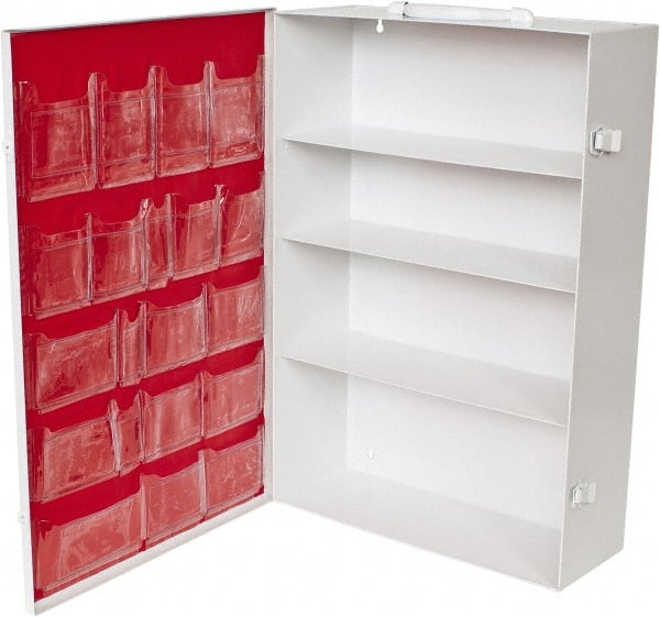 15-1/8 Inch Wide x 5-1/8 Inch Deep x 21-1/8 Inch High, Fixed Industrial Empty First Aid Cabinet