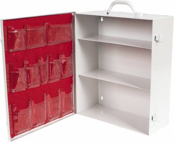 15-3/4 Inch Wide x 5-3/8 Inch Deep x 16-3/4 Inch High, Fixed Industrial Empty First Aid Cabinet