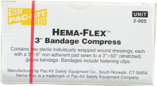 2 Qty 1 Pack 3" Long x 3" Wide, General Purpose Compress