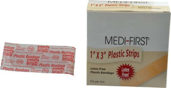 100 Qty 1 Pack 3" Long x 1" Wide, General Purpose Self-Adhesive Bandage