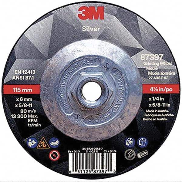 3m Depressed Center Wheels Wheel Diameter Inch 4 1 2 Wheel Thickness Decimal Inch 0 2500 Msc Industrial Supply