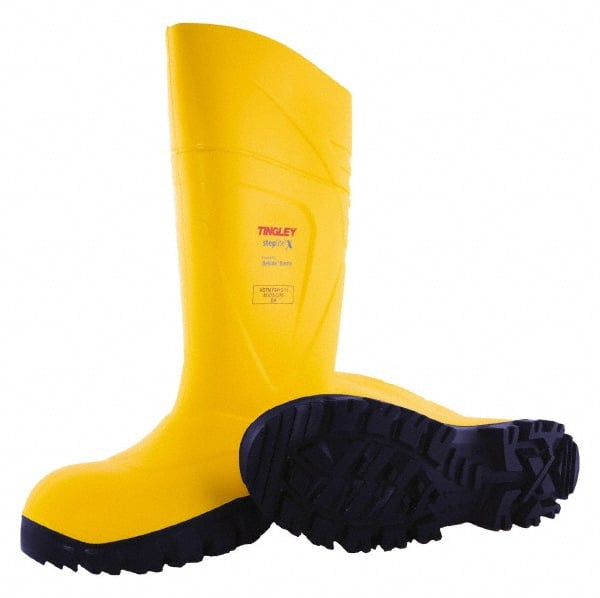 Work Boot: Size 10, 15" High, Polyurethane, Steel Toe