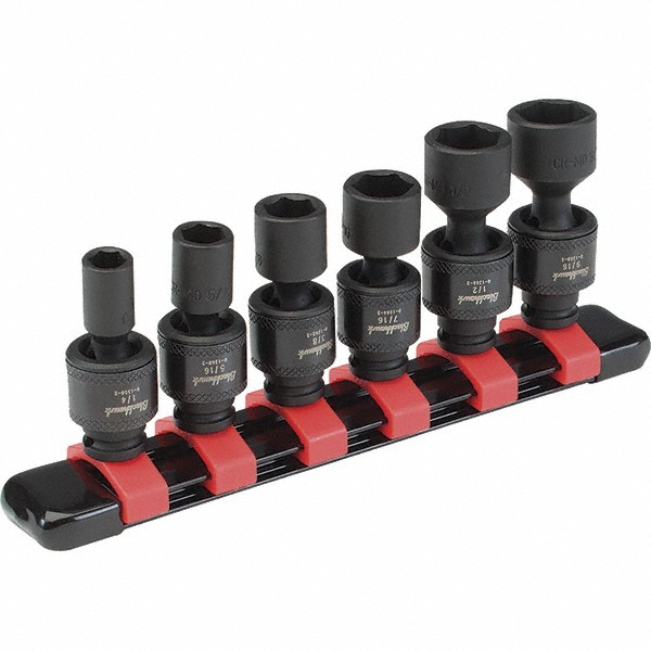 Blackhawk by Proto 6 Piece 1/4" Drive Impact Socket Set 46035697 MSC Industrial Supply